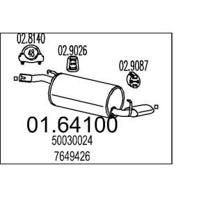 Endschalldämpfer 01.64100 von MTS günstig für 71,21 € online kaufen