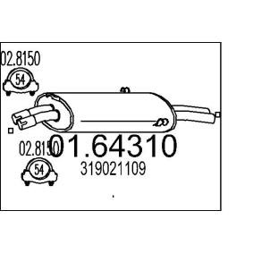 Endschalldämpfer 01.64310