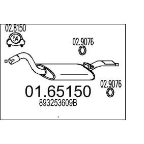 Endschalldämpfer 01.65150 von MTS günstig für 59,83 € online kaufen