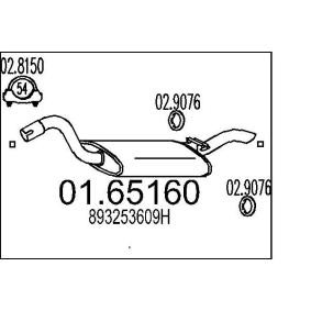 Endschalldämpfer 01.65160 von MTS günstig für 78,83 € online kaufen