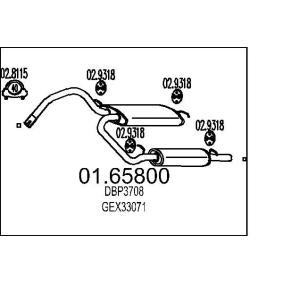 Endschalldämpfer 01.65800