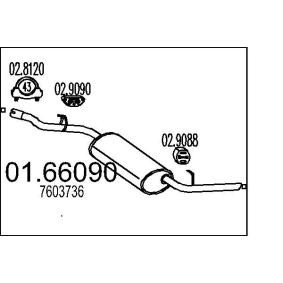 Endschalldämpfer 01.66090