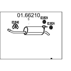 Endschalldämpfer 01.66210