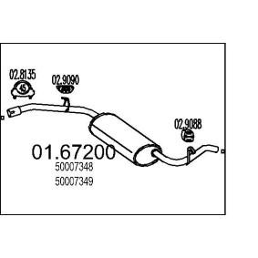 Endschalldämpfer 01.67200 FIAT FIORINO von MTS