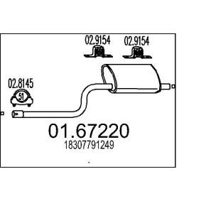 Endschalldämpfer 01.67220 von MTS günstig für 944,58 € online kaufen
