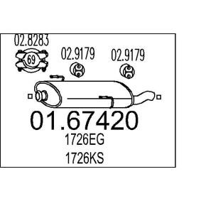 Endschalldämpfer 01.67420 von MTS günstig für 56,81 € online kaufen