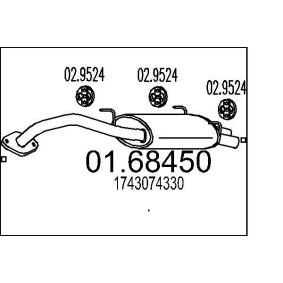 Endschalldämpfer 01.68450
