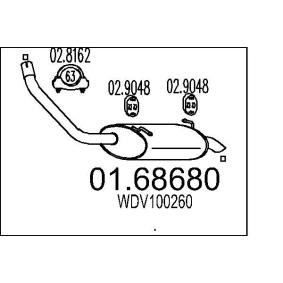 Endschalldämpfer 01.68680 von MTS günstig für 73,80 € online kaufen