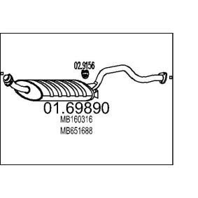 Endschalldämpfer von MTS für PAJERO II Canvas Top (V2_W, V4_W) günstig online kaufen