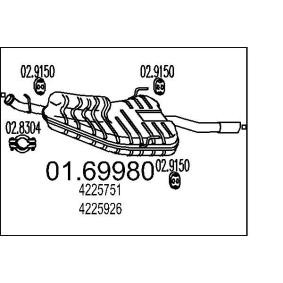 Endschalldämpfer 01.69980 von MTS günstig für 116,16 € online kaufen