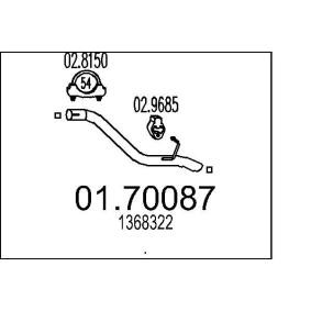 Abgasrohr 01.70087