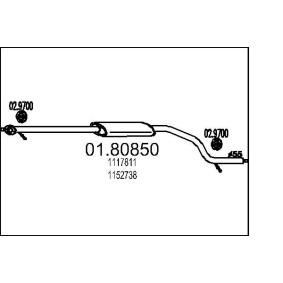 Mittelschalldämpfer 01.80850