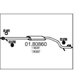 Mittelschalldämpfer 01.80860