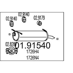 Endschalldämpfer 01.91540 von MTS günstig für 70,73 € online kaufen