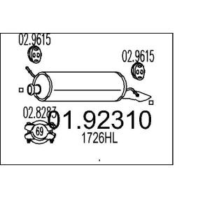 Endschalldämpfer 01.92310 von MTS günstig für 100,83 € online kaufen
