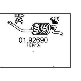 Endschalldämpfer 01.92690 von MTS günstig für 75,06 € online kaufen