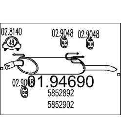 Endschalldämpfer 01.94690 von MTS günstig für 55,72 € online kaufen