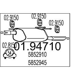 Endschalldämpfer 01.94710 von MTS günstig für 76,99 € online kaufen