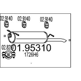 Endschalldämpfer 01.95310 von MTS günstig für 90,05 € online kaufen