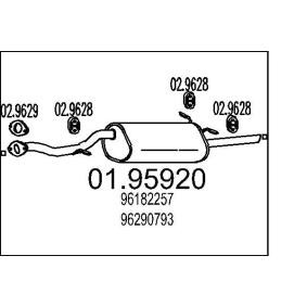 Endschalldämpfer 01.95920 DAEWOO LANOS von MTS
