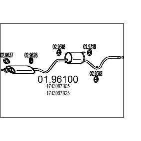 DAIHATSU Endschalldämpfer von MTS