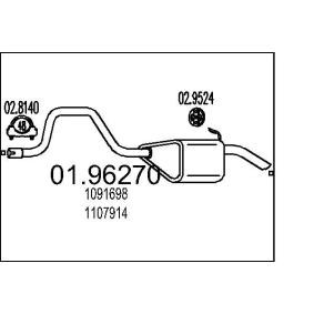 Endschalldämpfer 01.96270 von MTS günstig für 63,31 € online kaufen
