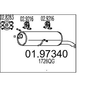 Endschalldämpfer 01.97340 von MTS günstig für 67,58 € online kaufen