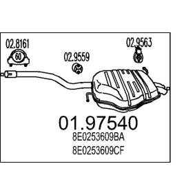 Endschalldämpfer 01.97540 von MTS günstig für 99,73 € online kaufen