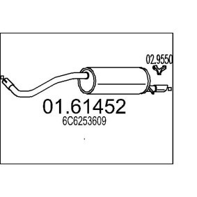 Anschlagpuffer, Schalldämpfer 02.9155 für MINI