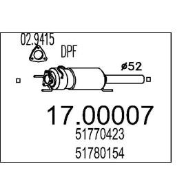 Partikelfilter (DPF) für FIAT von MTS