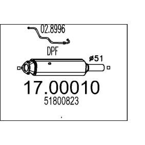 Partikelfilter (DPF) für FIAT von MTS