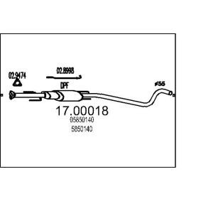 Partikelfilter (DPF) für OPEL von MTS