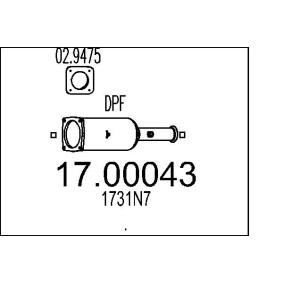 Partikelfilter (DPF) für PEUGEOT von MTS