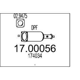 Compre Filtro de partículas da MTS 17.00056 a um preço baixo por 857,98 €