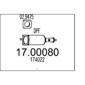 Partikelfilter (DPF) für PEUGEOT von MTS