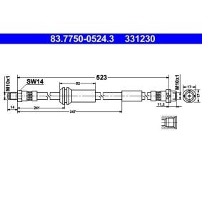 Bremsschlauch von ATE 83.7750-0524.3