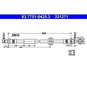 Bremsschlauch von ATE 83.7751-0425.3