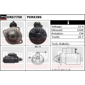 Köp Startmotor av DELCO REMY DRS7750 till det låga priset 2283,42 kr