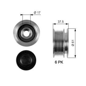 Achetez des Poulie roue libre, alternateur GATES OAP7072 à prix pour 24,82 €