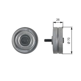 Comprar Polea inversión / guía, correa poli V de GATES T36466 a bajo precio de 42,25 €