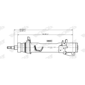 Stoßdämpfer E2073 von MONROE günstig für 102,14 € online kaufen