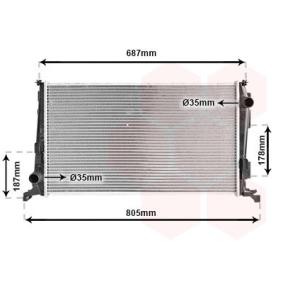 Achetez des Radiateur du moteur VAN WEZEL 15002005 à prix pour 191,27 €