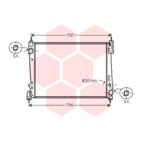 Kjøp Radiator, motorkjøling av VAN WEZEL 17002401 til den lave prisen 1513,49 NOK