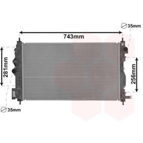 Achetez des Radiateur du moteur VAN WEZEL 37002599 à prix pour 128,34 €