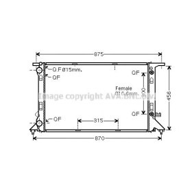 Achetez des Radiateur du moteur PRASCO AI2293 à prix pour 220,56 €