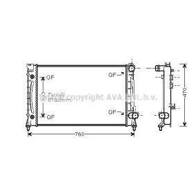 Acquista Radiatore motore da PRASCO AIA2158 a buon mercato per soli 223,49 €
