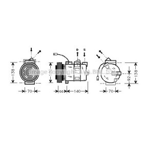 Acquista Compressore aria condizionata da PRASCO AIAK150 a buon mercato per soli 374,35 €