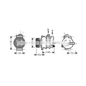 Acquista Compressore aria condizionata da PRASCO AIK314 a buon mercato per soli 687,43 €
