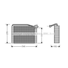 Verdampfer, Klimaanlage AIV149 von PRASCO günstig für 134,30 € online kaufen