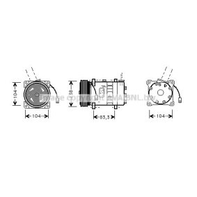 Acquista Compressore aria condizionata da PRASCO ALK014 a buon mercato per soli 855,38 €